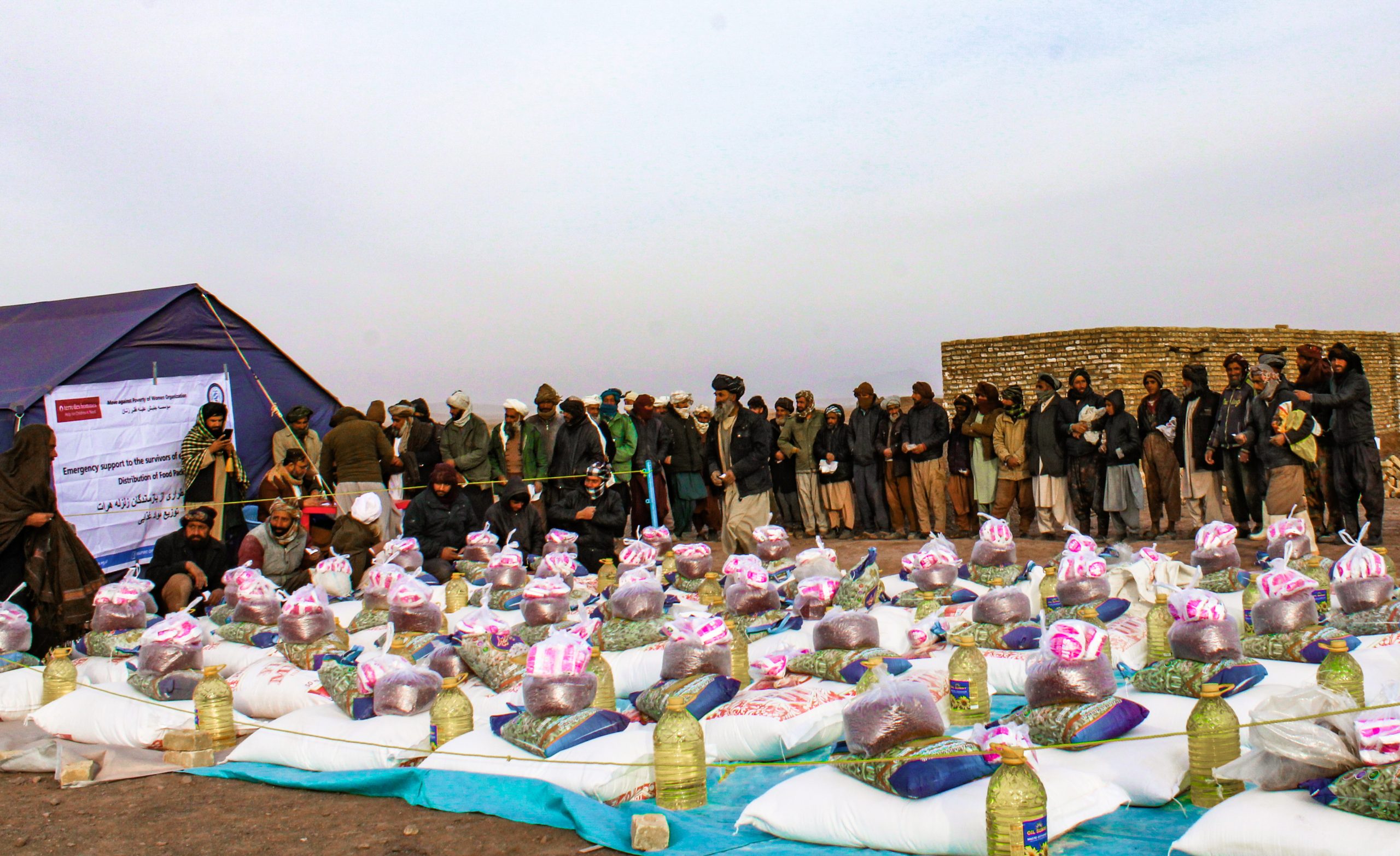 16. Food Packages Distribution at Dahna – e- Ghulam Nabi Khan , Zindajan, Herat – 19th Dec 2023